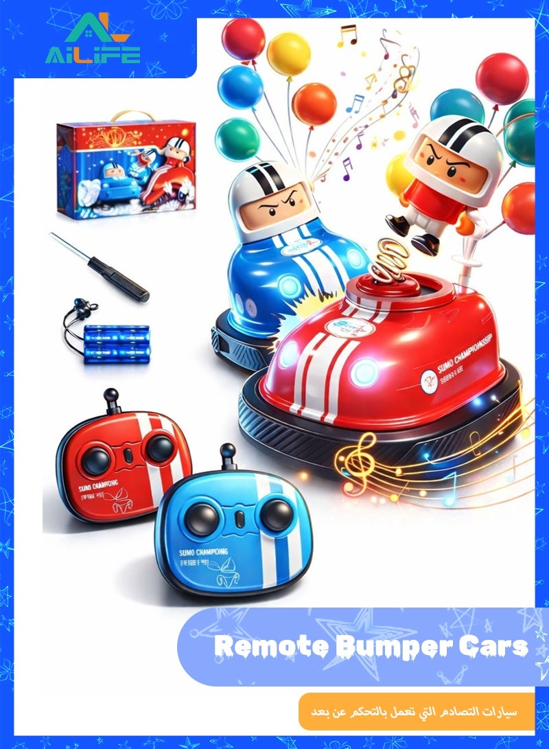 Al LIFE High-Speed RC Bumper Cars Set with Dual Remote Control, Crash & Eject Action, 2-Player Competitive Toy for Kids & Adults – Best Seller,  Perfect Gift for Family Fun - Image 1